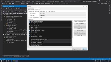 Single Click and Keyboard Combination Shortcut, Class Creation in Visual Studio 2019