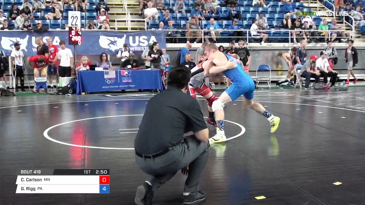 Junior FS 138 Round of 64 Cael Carlson (MN) vs. Garrett Rigg (PA