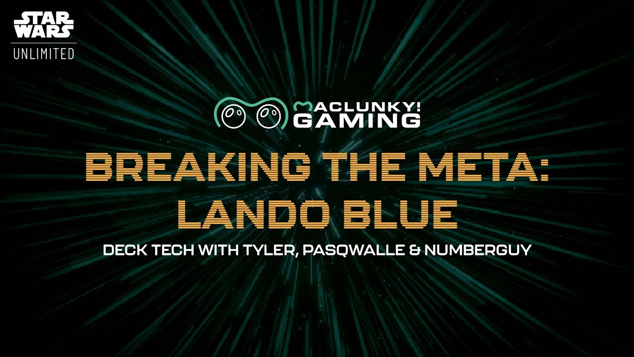 Maclunky EXCLUSIVE Cantina Clash Breakout Deck: Lando Blue | Star Wars Unlimited