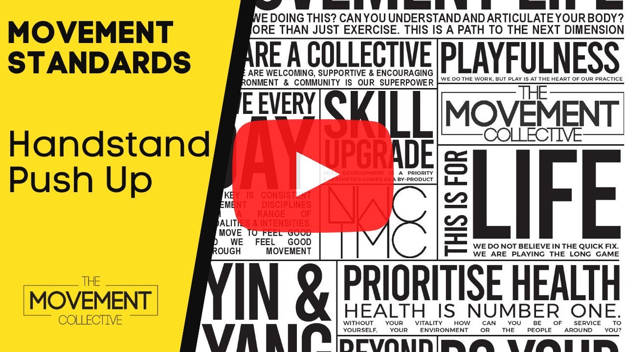 Handstand Push Up Movement Standards YouTube