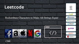 Redistribute Characters to Make All Strings Equal