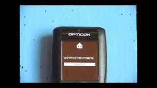 Présentation du terminal lecteur de codes-barres Opticon OPH screenshot 2