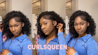 EASY 3a3b clip-in CURLY HAIR EXTENSIONS. Step by Step Tutorial ft CURLS QUEEN HAIR