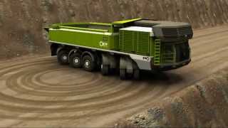 Mining Trucks full turning circle