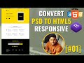 PSD to HTML5 with Bootstrap 4 step by step | Tinyone PSD Template Intro [#1]