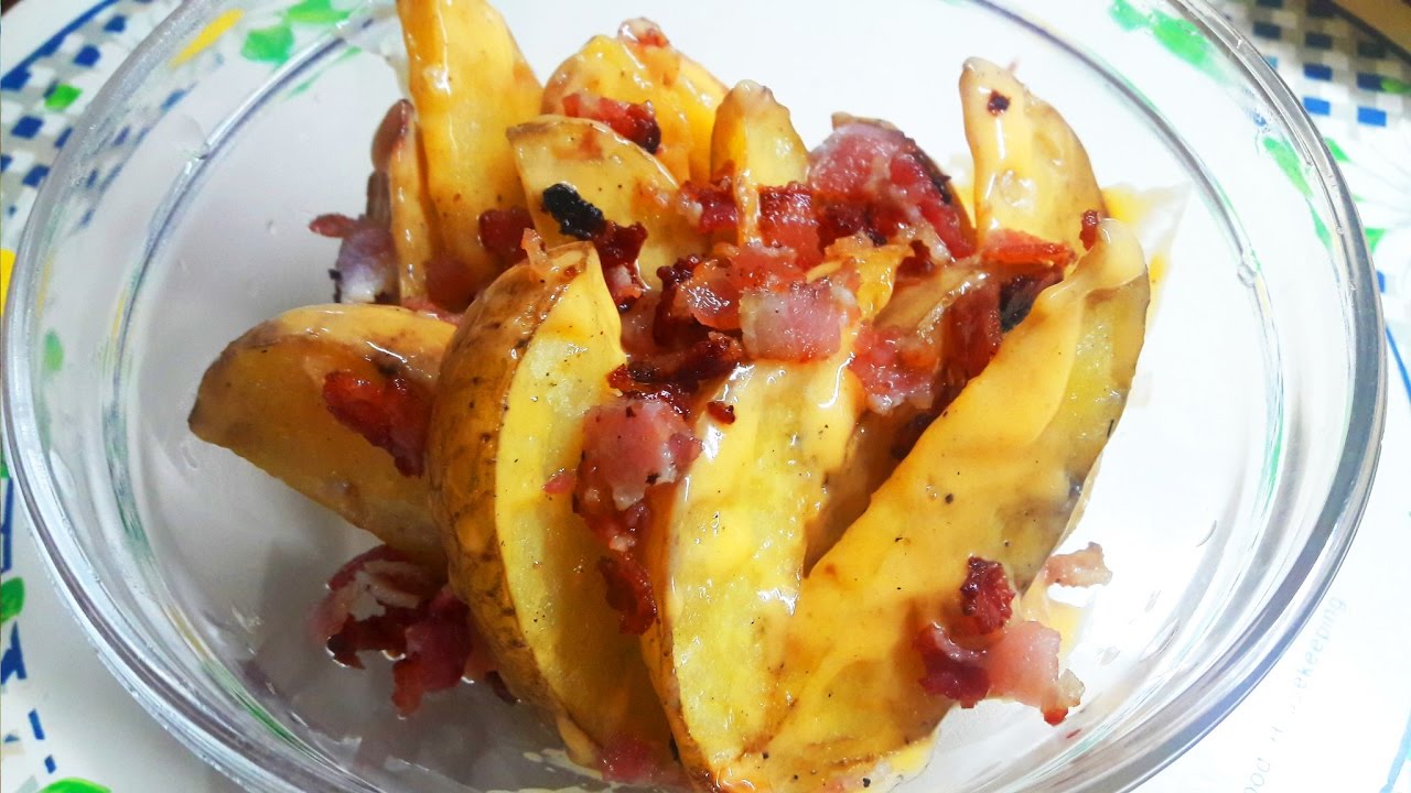 25 Grilled Bacon and Cheese Potato Wedges YouTube