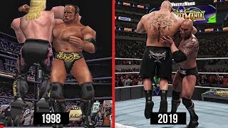 WWE 2K19 The Evolution Of Rock Bottom! (WWE Games)