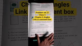 Problem set 27 class 5 chapter 6 Angles #viral #shortsyoutube #maths