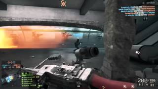 Battlefield 4 Monster Killfeeds (LMGs on Operation Metro)