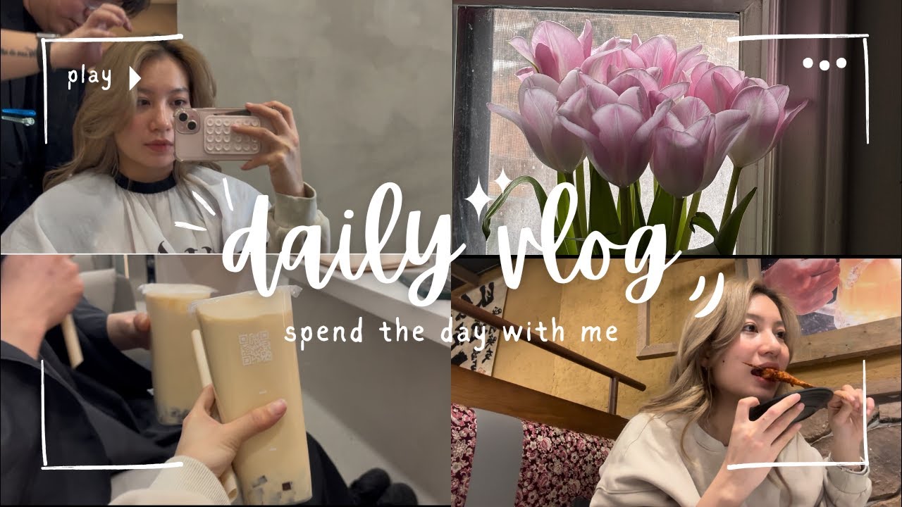 Daily vlog | A day with me 😼| Life in Toronto | Hair salon, skewer ...