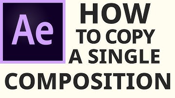 How to Copy a Single Composition to Another Project in Adobe After Effects