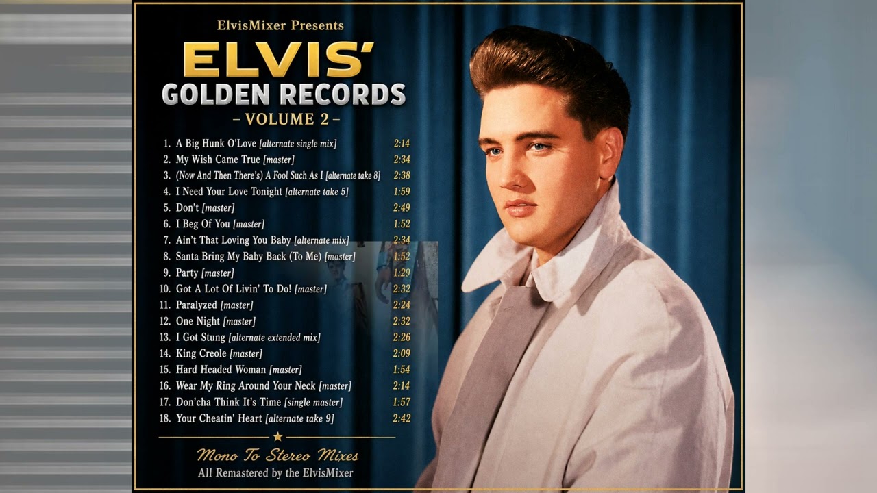 Elvis Presley - Elvis' Golden Records - Volume 2 - YouTube