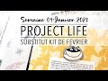 [Scrapbooking] - Project Life 23x30 - Semaine 04 - Créer son substitut au kit de Février