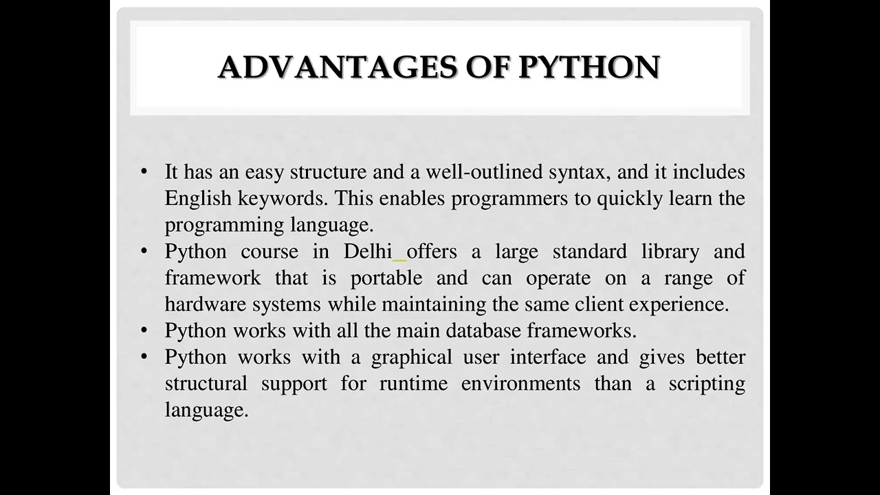 Python course in Delhi