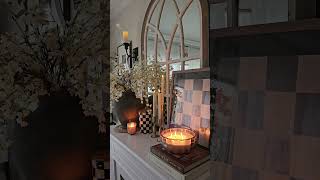 Neutral mantel styling idea #homedecor #homedecorinspo #homestyling #interiordecor