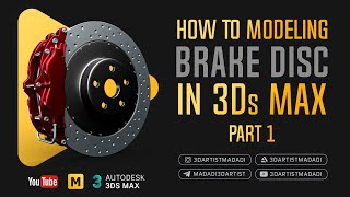 how to modeling brake disk in 3Ds max 2020 part1