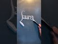 🔥 how beautifully he wrote the name by sand calligraphy 🤯