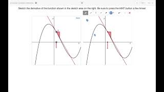 Sketching Derivative Graph Functions in Desmos
