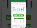 Create a target charts 🎯 #excelhacks #excel #microsoftexcel #exceltips #exceltricks #microsoftoffice