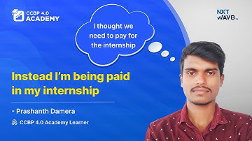 This internship is my first step towards my dream: Prashanth’s journey with CCBP 4.0 Academy