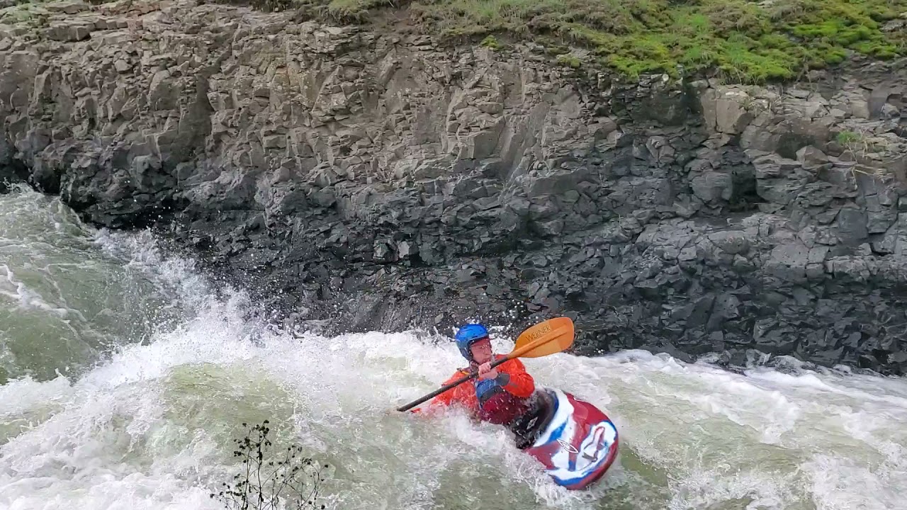 Umatilla river, double drop 300 cfs. Guy.