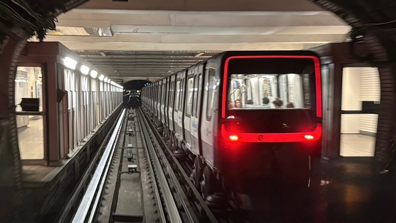 AWESOME NEW MP14 METRO TRAIN! PARIS METRO LINE 4 FULL JOURNEY from Mouton Duvernet to Gare Du Nord!
