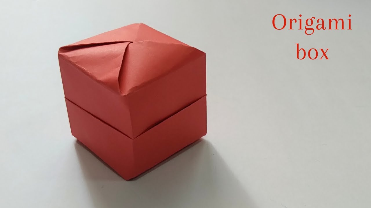 Easy and attractive paper gift box tutorial/Cube origami box - YouTube