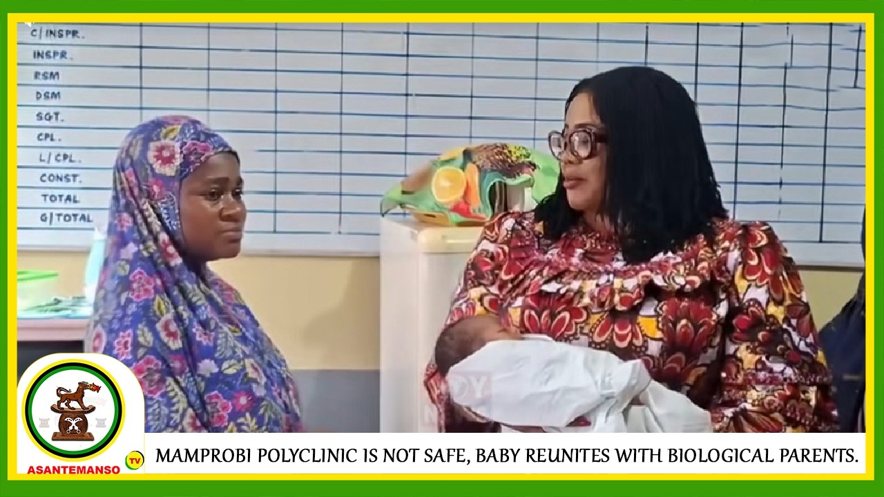 Mamprobi Polyclinic is not safe anymore😥....Stolen Baby Has Reunited With Biological Parents.
