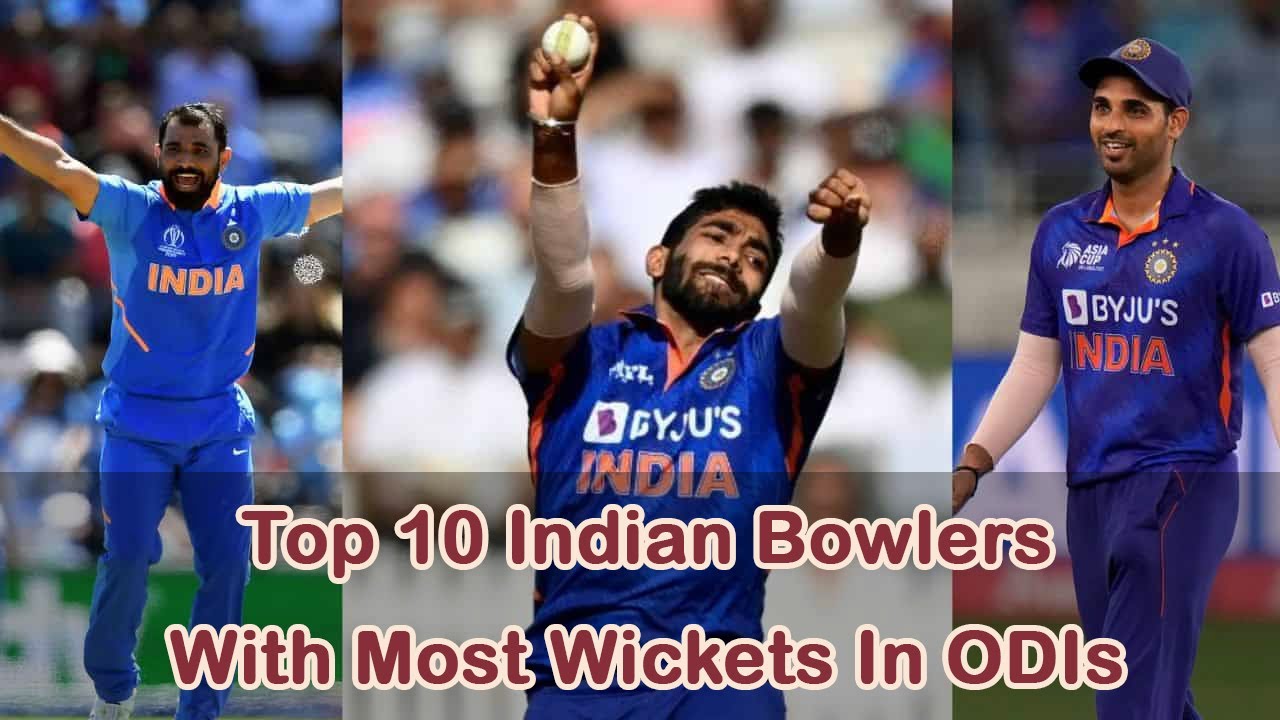 Top 10 Indian Bowlers With Most Wickets In ODIs - YouTube