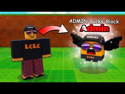 Starting Over As Noob With Admin In Be A Lucky Block Roblox