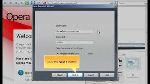 How to Add  Email Accounts In Opera  - ISPAZE.COM