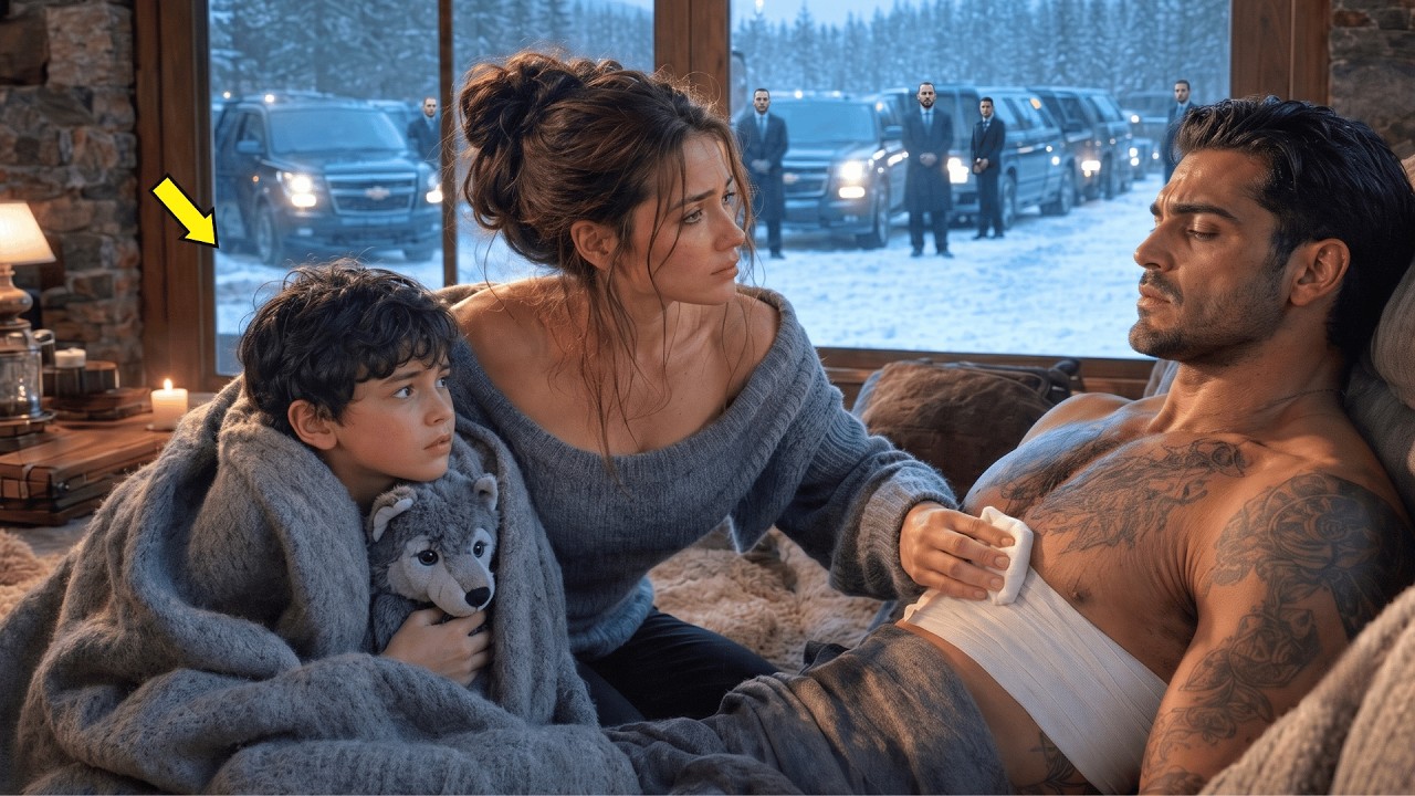 Elle recueille un parrain blessé et son fils — à l'aube, son convoi envahit la route.