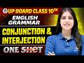 Class 10th English Grammar | Conjunction &amp; Interjection ONE SHOT |  UP Board 2027 by Roshni Mam