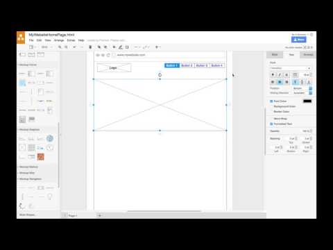 Creating a Website Wireframe in draw.io