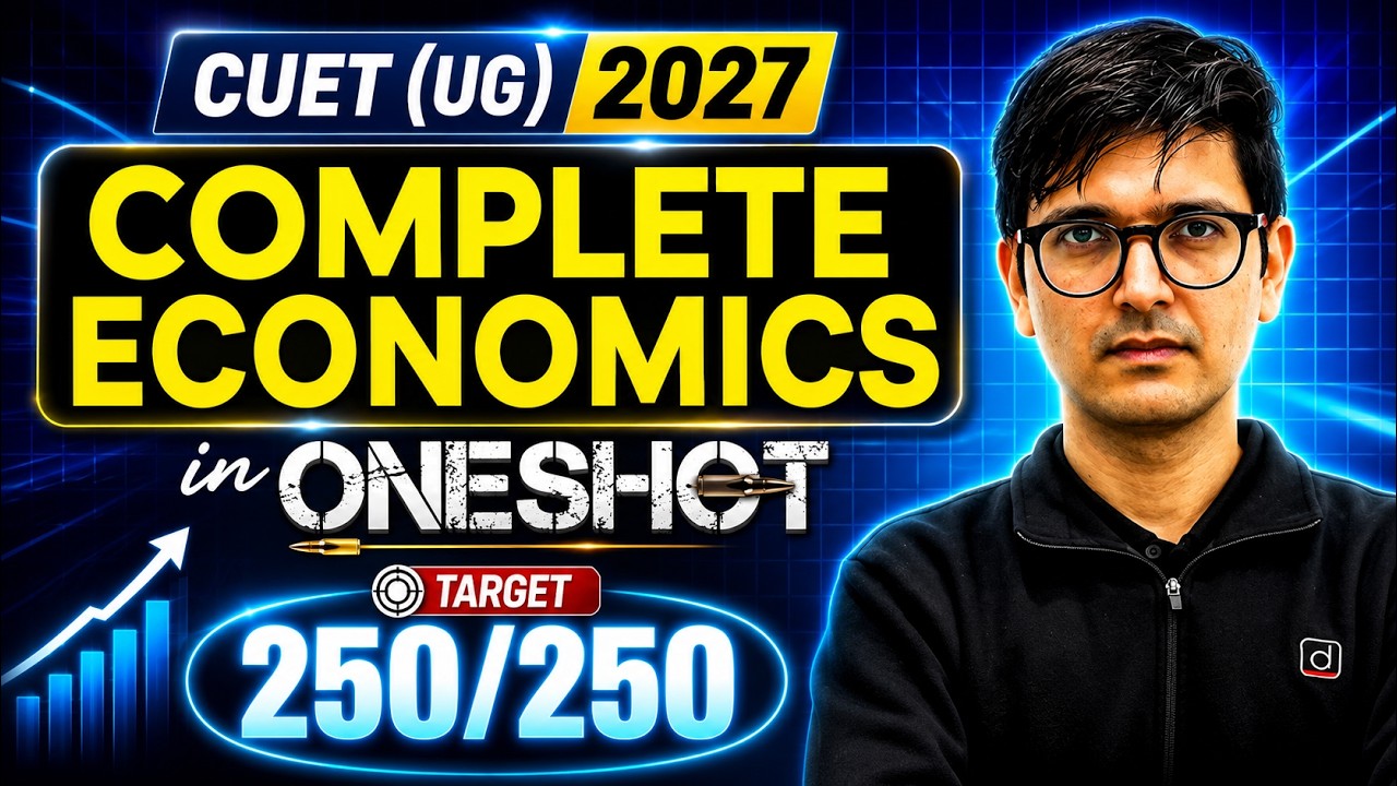 Complete Economics in One Video | CUET 2026 | NCERT + PYQs - YouTube