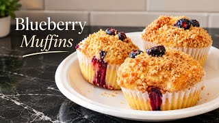 Blueberry Muffin Recipe | Soft & Moist Homemade Muffins