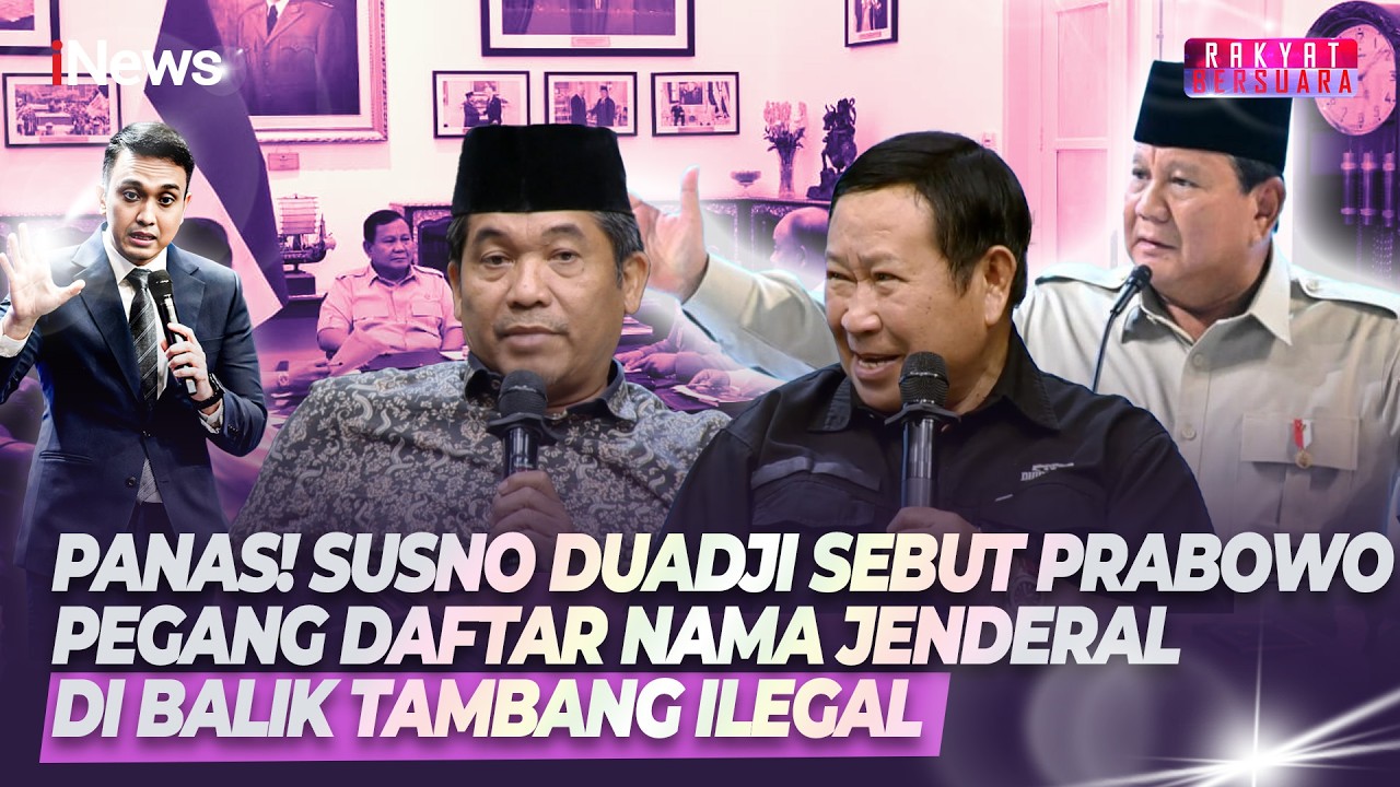 Geger! Susno Duadji Sebut Prabowo Punya Daftar Nama Jenderal yang 'Bermain' di Tambang Ilegal
