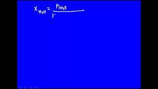 Example vapor pressure lowering