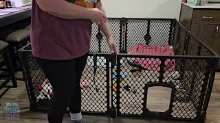 Dog Playpen indoor outdoor with doggie door