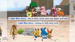 When You Troll With Sap Sipper Belly Drum Azumarill On Pokemon Showdown