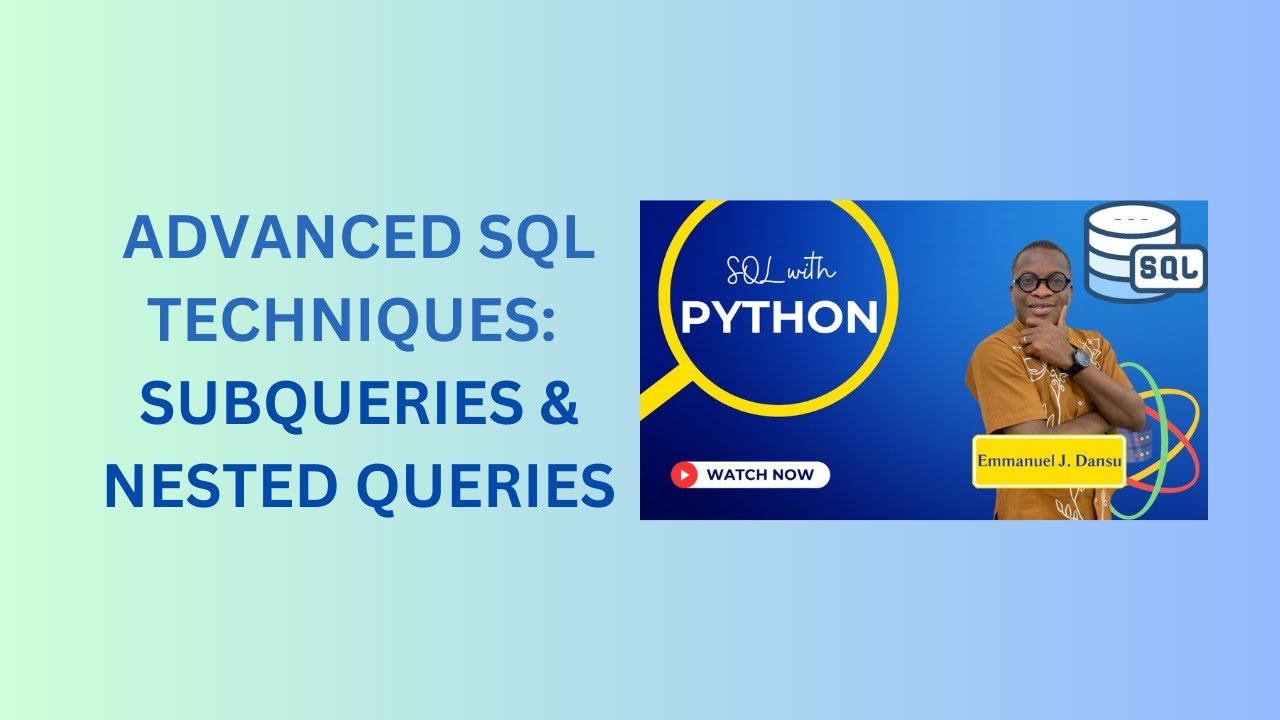 7. Subqueries and Nested Queries - YouTube
