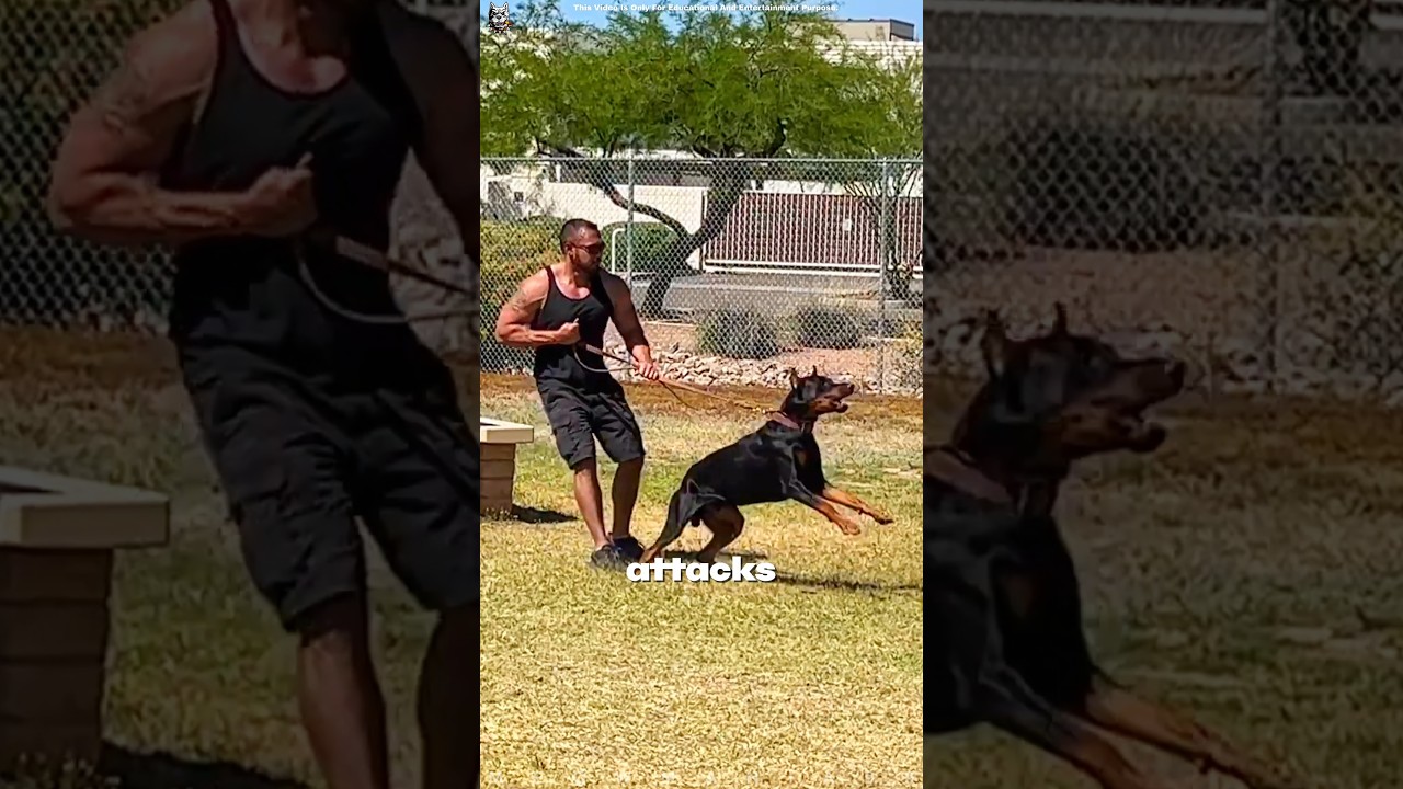 Doberman Protect His Owner From A Thief 😱