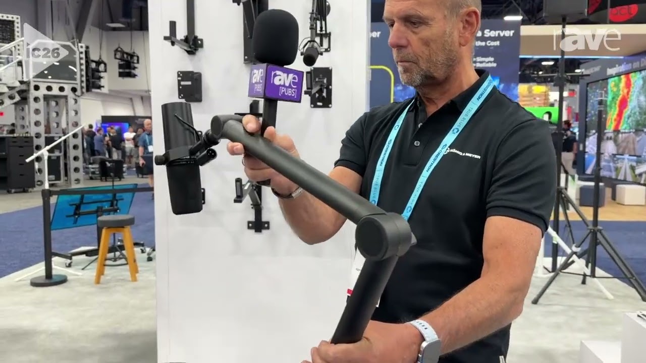 InfoComm 2026: König & Meyer Showcases Microphone Desk Arm
