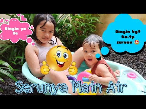 MAIN AIR || Serunya Main Air di Rumah || Sulap Bak Mandi jadi Kolam Renang Mini