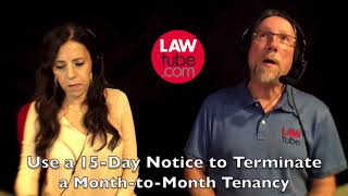 15 day notice to evict a month to month tenant