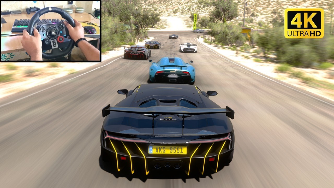 LAMBORGHINI CENTENARIO vs Supercars Race - Forza Horizon 5 (Logitech G29 Steering Wheel)
