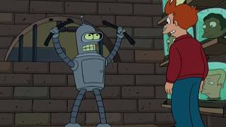 Futurama S01E01 - Bender bends bars