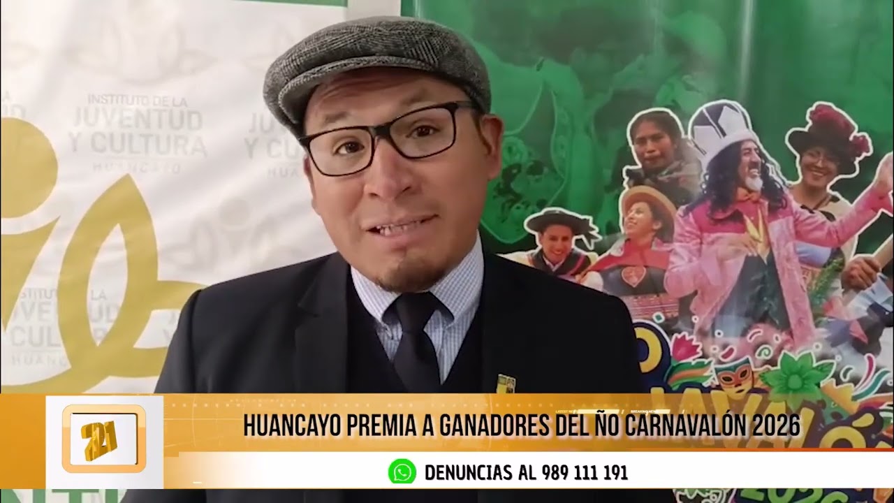 Municipalidad de Huancayo premia a ganadores del Ño Carnavalón 2026