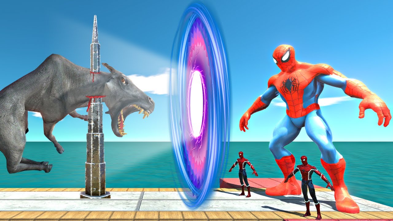 Avoid the Epic Spike & Blade Trap, Reach the Evolution Gate and Fight Spiderman Team - ARBS