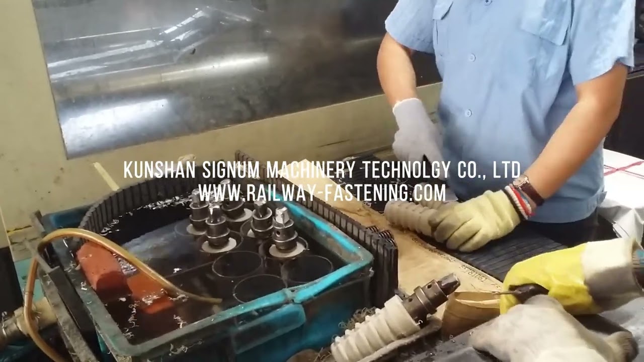 Railway dowel for sleeper screws